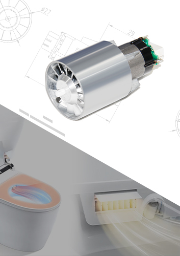 BLDC Motor seriers for Smart Toilet  with Drying function